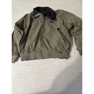 Vintage White Sierra Fleece-Lined Bomber Jacket – Men's Extra Large